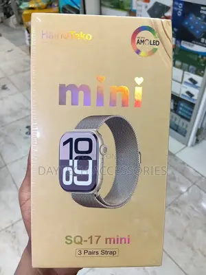 Haino Teko SQ-17 Mini Smart Watch AMOLED Nyeusi