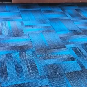 Blue Carpet Tiles for Office and Home