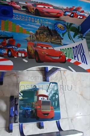 Kids Racing Car Study Table and Chair Set