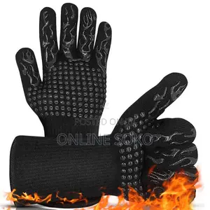 Extreme Heat Resistant BBQ Gloves Oven Mittens