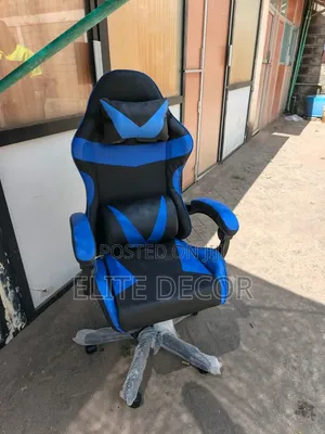 Premium Blue Black High-Back Racing Gaming Chair – Ergonomic