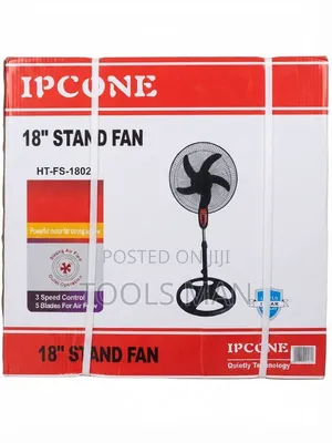 IPCONE HT-FS-1802 18 Inch 5-Blade Stand Fan