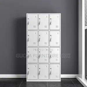 12-Locker Steel Gym Cabinet