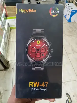 HainoTeko RW47 Smartwatch AMOLED Display Stylish Strap Set