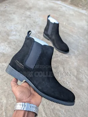 Renato Dulbecc Men's Suede Slip-on Chelsea Boots