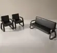 5-Seater Leather Office Guest Waiting Sofa - 3