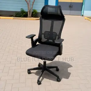 Kiti cha Ofisi cha Ergonomic cha Mgongo Mrefu chenye Kichwa Kinachoweza Kurekebishwa