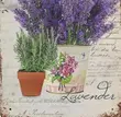Vintage Floral Lavender Wall Frame Panel - 1