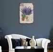 Vintage Floral Lavender Wall Frame Panel - 3