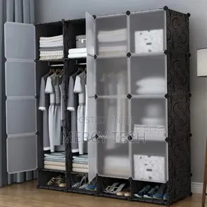 Kabati ya Plastiki ya Nguzo 4 Inayobebeka