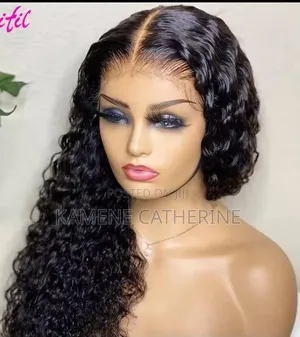 Pixie Human Hair Water Curl Wig