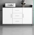 Modern Wooden Credenza Cabinet - 1