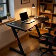140cm LED Light Computer Desk - 2