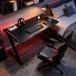140cm LED Light Computer Desk - 3