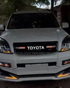 Grille ya Mbele GR kwa Land Cruiser Prado FJ120 yenye Taa za LED