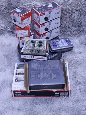 Mfumo wa Usalama wa CCTV wa Kamera 4 wa Dahua na DVR ya Njia 4, Diski Kuu ya 500GB