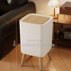 Nordic Rectangular Trash Bin Bathroom Storage Bucket with Lid