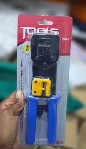 Kifaa cha Kukandia RJ45 Pass-Through kwa Cat5 Cat6