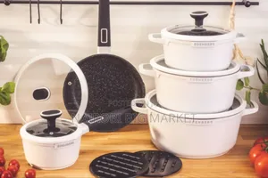 White 12-Piece Nonstick Edenberg Cookware Set