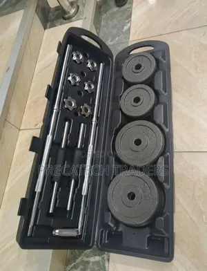 Seti ya Barbell na Dumbbell Inayoweza Kurekebishwa 50KG