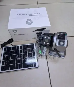 Kamera ya Usalama ya V380 4G Solar PTZ - Lenzi Mbili Maono ya Usiku