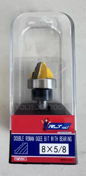 Router Bit Double Roman Ogee yenye Bearing 8x5/8