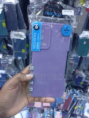 Matte Purple Liquid Silicone Phone Case for Oppo A55 4G