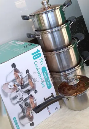 Seti ya Vyombo vya Kupikia JP Stainless Steel Vipande 10