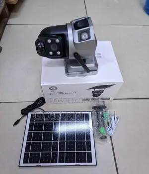Kamera ya Usalama ya V380 WiFi Dual Lens Isiyo na Waya ya Sola