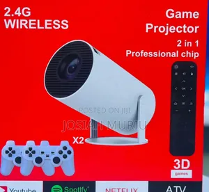 Projector ya Michezo Isiyo na Waya ya 2.4G