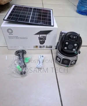 Kamera ya CCTV Isiyo na Waya V380 Dual Lens Solar 4G