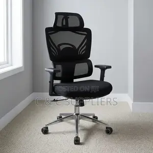 Kiti cha Ofisi cha Ergonomic Orthopedic Mesh Nyeusi