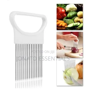 Stainless Steel Onion Slicer Holder & Meat Tenderizer
