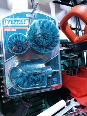 TOTAL Tools Seti ya Brashi 3 za Kusafishia kwa Drill