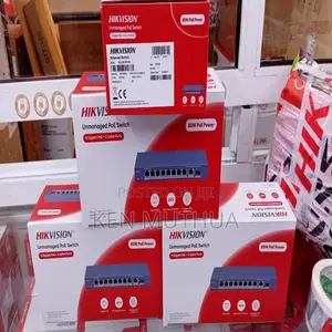Hikvision DS-3E0510P-E/M Swichi ya PoE Isiyosimamiwa ya Milango 8