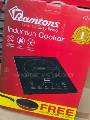 Jiko la Induction la Ramtons Lenye Pani Bure