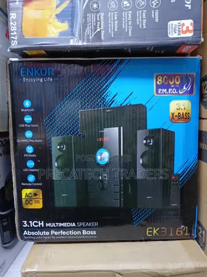 Spika ya Multimedia ya Enkor 8000W Bluetooth USB SD FM