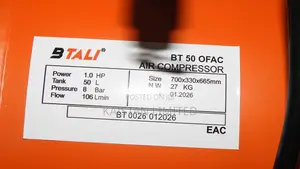 Btali 50L Silent Air Compressor