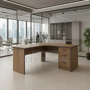 120CM Curved Home Study Drawered Desk
