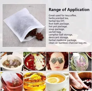 Disposable Non-Woven Fabric Drawstring Tea Filter Bags