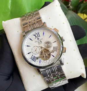Saa ya Patek Philippe Open-Heart Automatic ya Chuma cha Pua kwa Wanaume