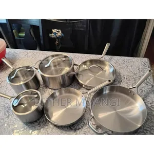 10-Piece Modern Tri-Ply Cookware Set