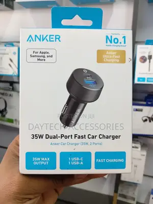 Anker PowerDrive PD+ 2 35W Dual-Port Fast Car Charger