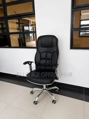 Black Leather Executive Office Chair