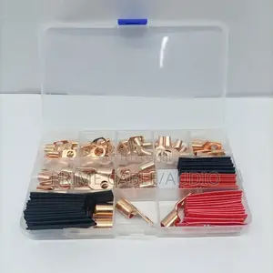 120 Pieces SC Copper Cable Lugs and Heat Shrink Tubes
