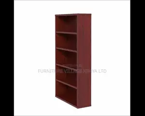 Rafu ya Vitabu ya Mbao Imara yenye Rafu 5