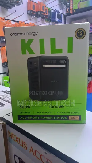 Oraimo Energy KILI 1000Wh 500W Kituo cha Umeme Portable