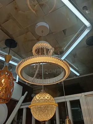 Taa ya Kioo cha Kuning'inia Aina ya Art Deco