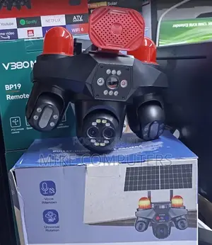 Kamera ya Ulinzi ya 4-Lens Dual Panel 4G Solar PTZ CCTV