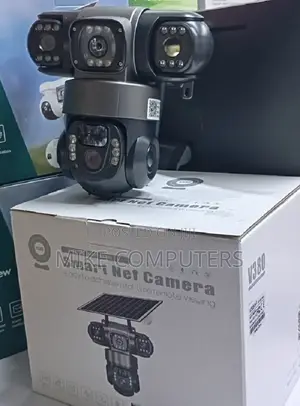 Kamera ya CCTV ya Jua yenye Lenzi Tatu ya WIFI 360° Rangi Kamili Usiku